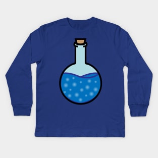 DIY Single Blue Potion or Poison for Tabletop Board Games (Style 3) Kids Long Sleeve T-Shirt